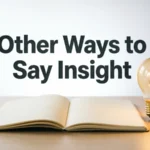 other ways to say insight