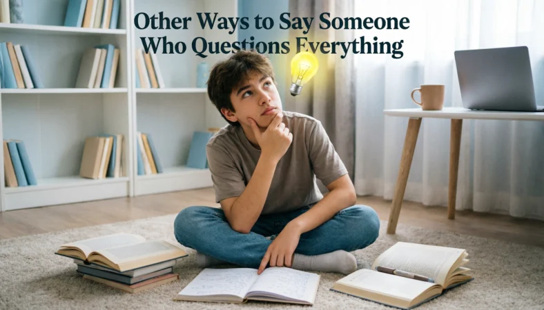other ways to say someone who questions everything
