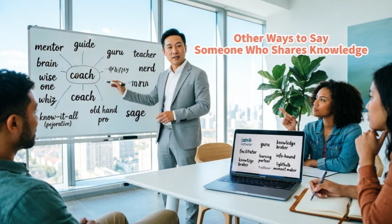 other ways to say someone who shares knowledge